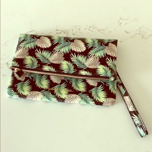 Brand New Petite Mendigote tropical clutch